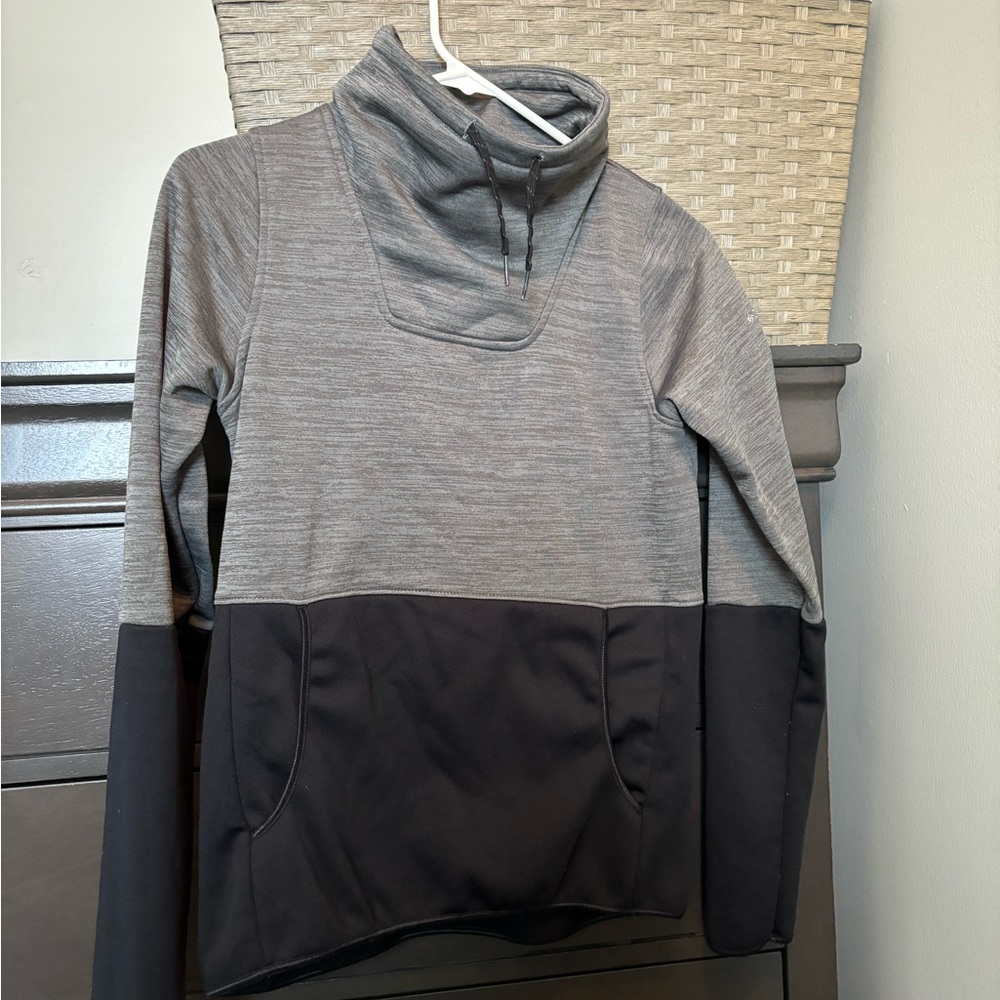 Columbia fleece lined funnel neck scuba top XXS extra small running base layer